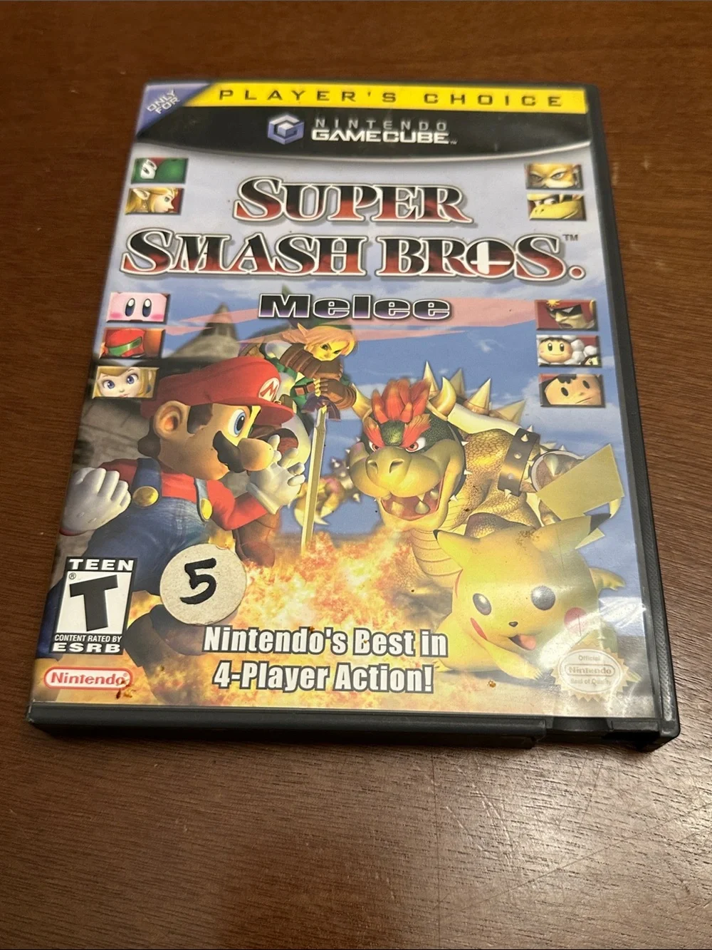 Nintendo GameCube Super Smash Bros. Melee Complete Case Manual & Game